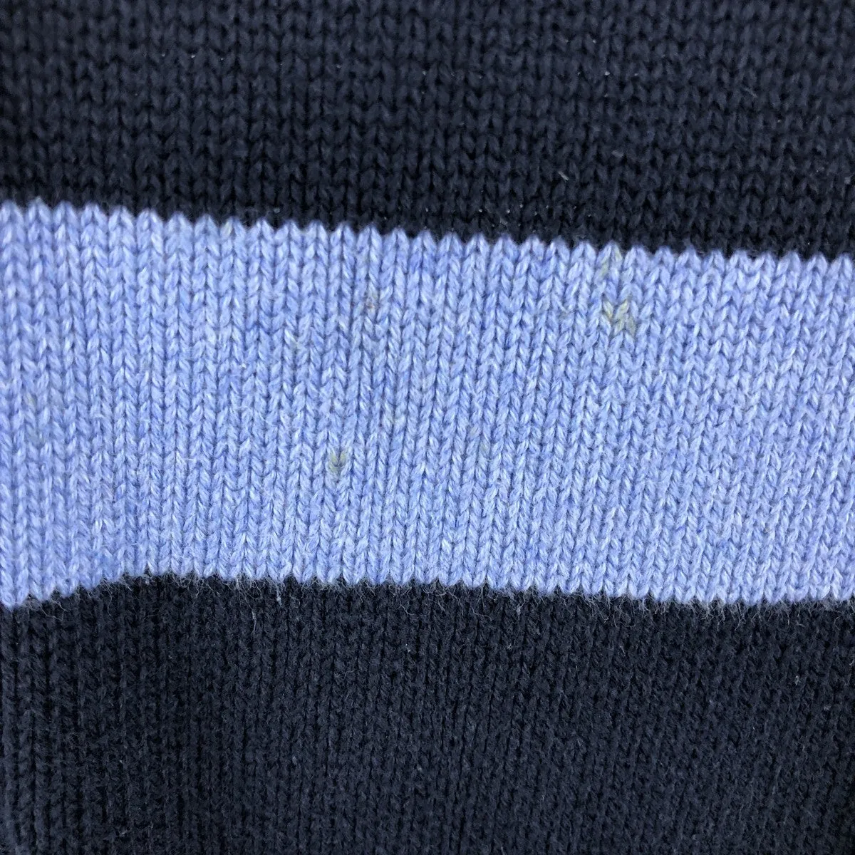 00'S NAUTICA Striped Pattern Cotton Knit Half Zip Sweater Men's XL / eaa463612