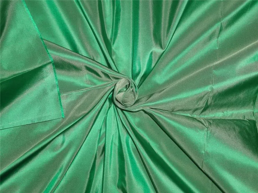 100% Pure Silk Taffeta Fabric Green 54&quot;