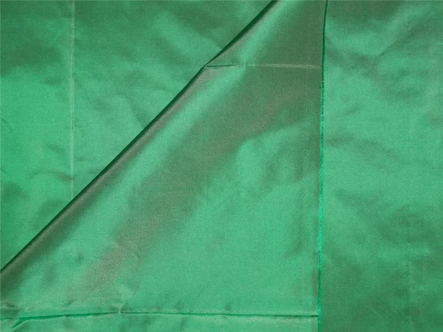 100% Pure Silk Taffeta Fabric Green 54&quot;