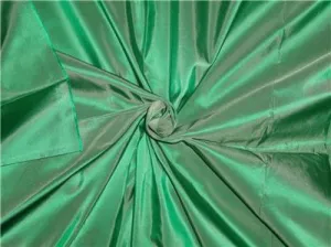 100% Pure Silk Taffeta Fabric Green 54&quot;