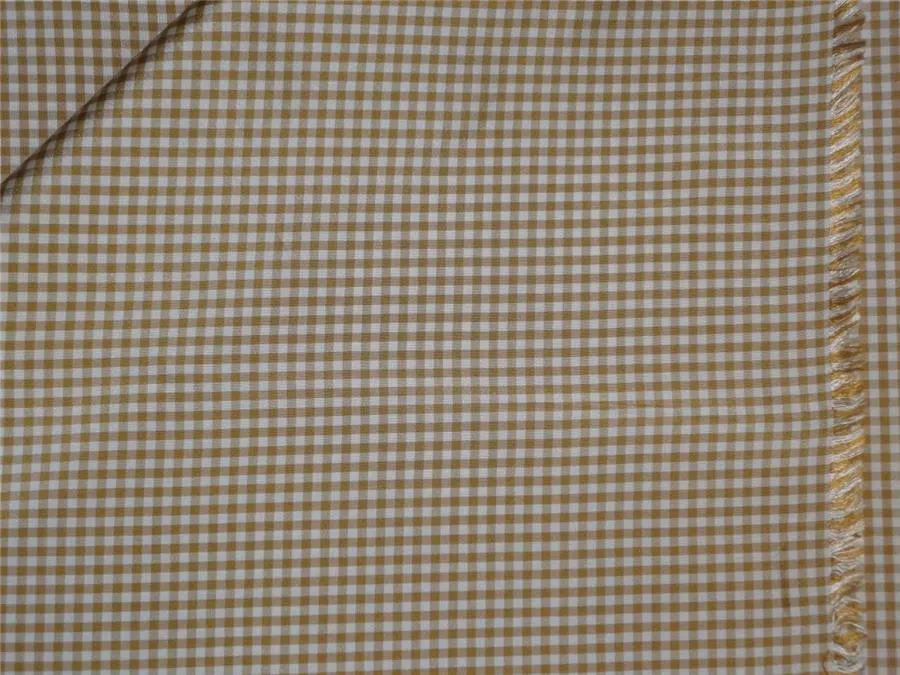 100% pure silk taffeta fabric ivory, brown color plaids 54&quot; wide TAF#C43