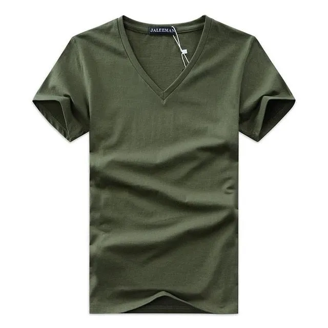 2017 summer Hot selling Men V neck t shirt
