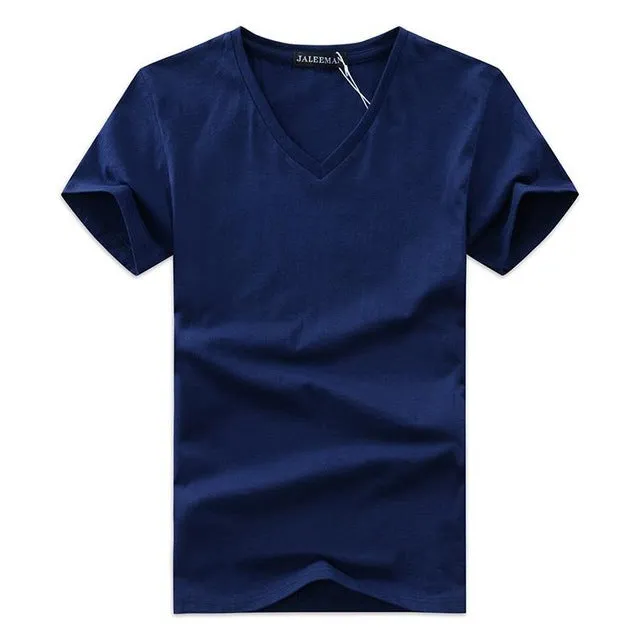 2017 summer Hot selling Men V neck t shirt