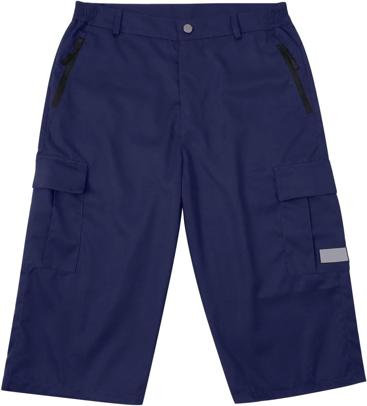 3/4 Cargo Shorts for Men Lightweight Outdoor Climbing Hiking Walking Capri Work Shorts with Multi Pockets Athletic Gym Shorts