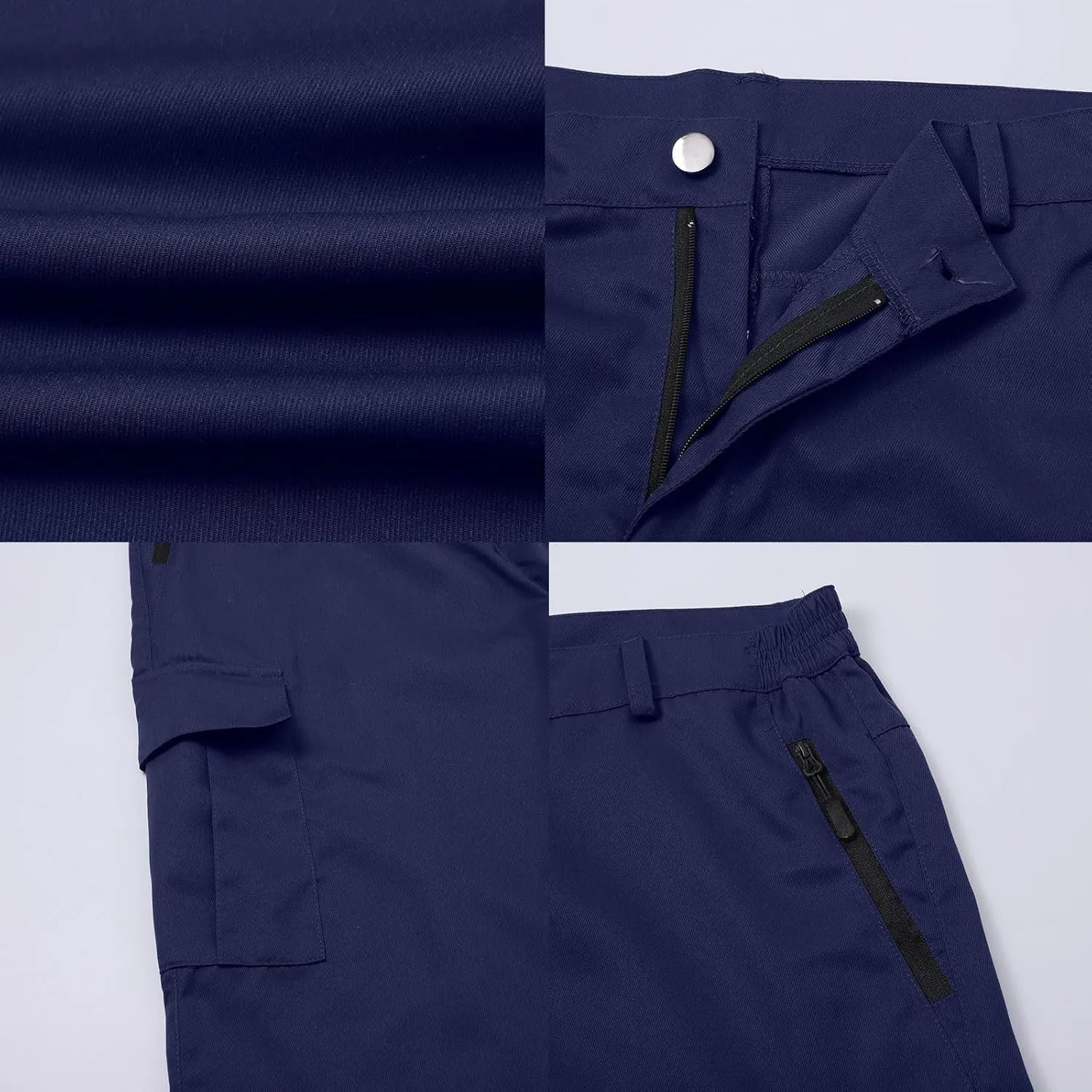 3/4 Cargo Shorts for Men Lightweight Outdoor Climbing Hiking Walking Capri Work Shorts with Multi Pockets Athletic Gym Shorts
