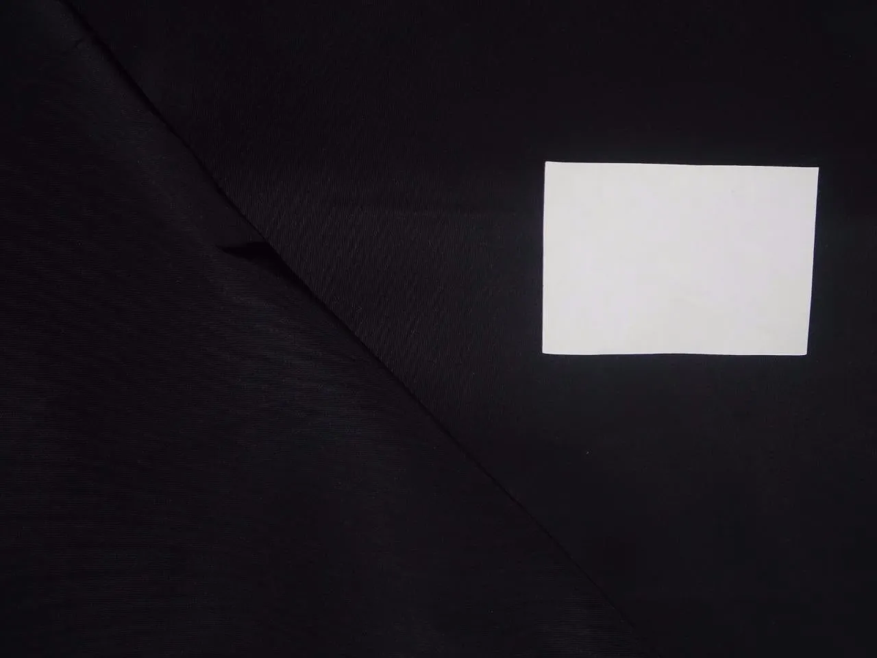 50 mm heavy weight JET BLACK SILK TAFFETA fabric 54&quot; wide*