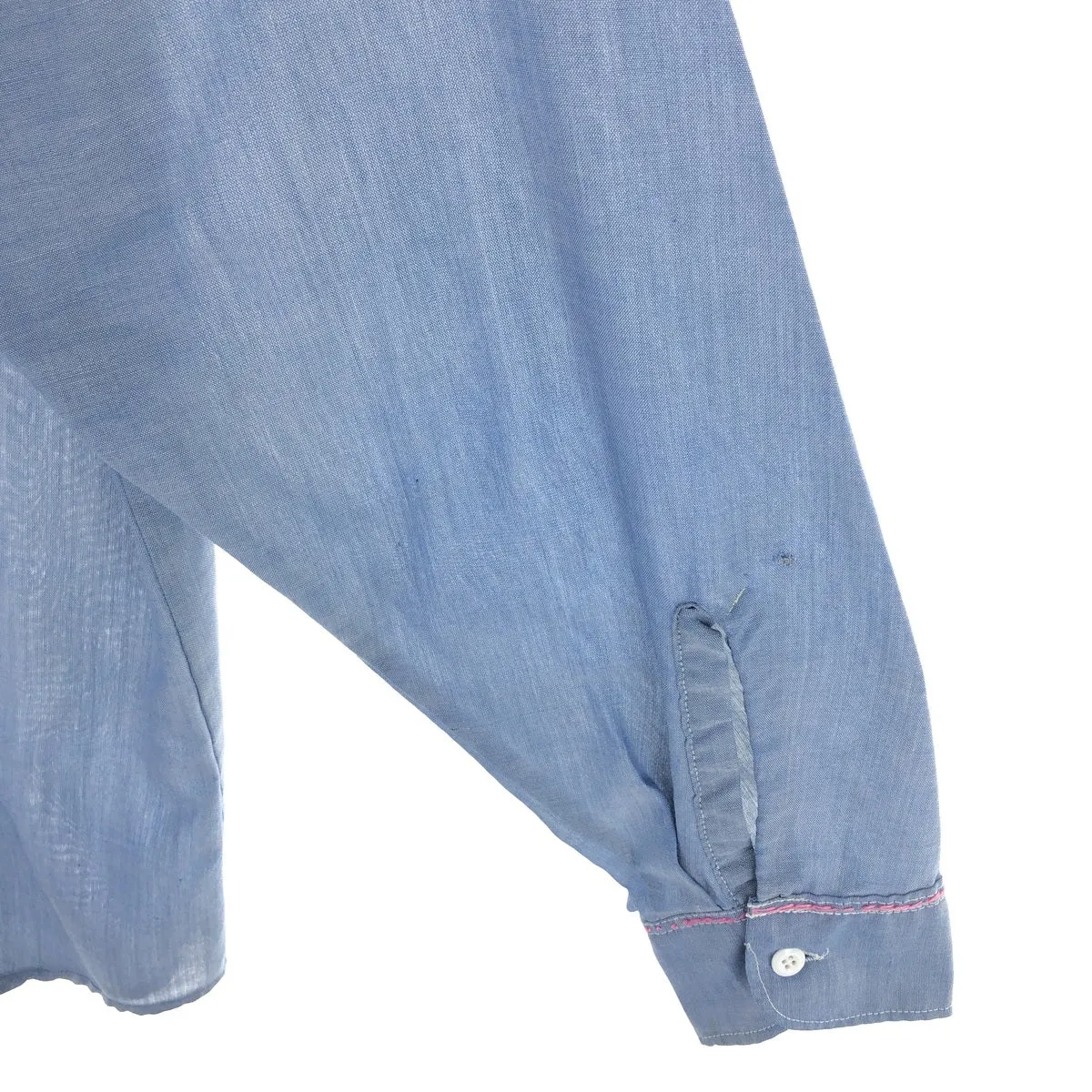 70'S BIG MAC JCPenney Chambray Long Sleeve Work Shirt Men's Medium Vintage /eaa469547