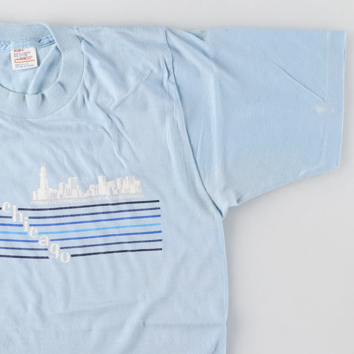 80s~ HANCO printed T-shirt made in USA, men's size M, vintage /eaa429685