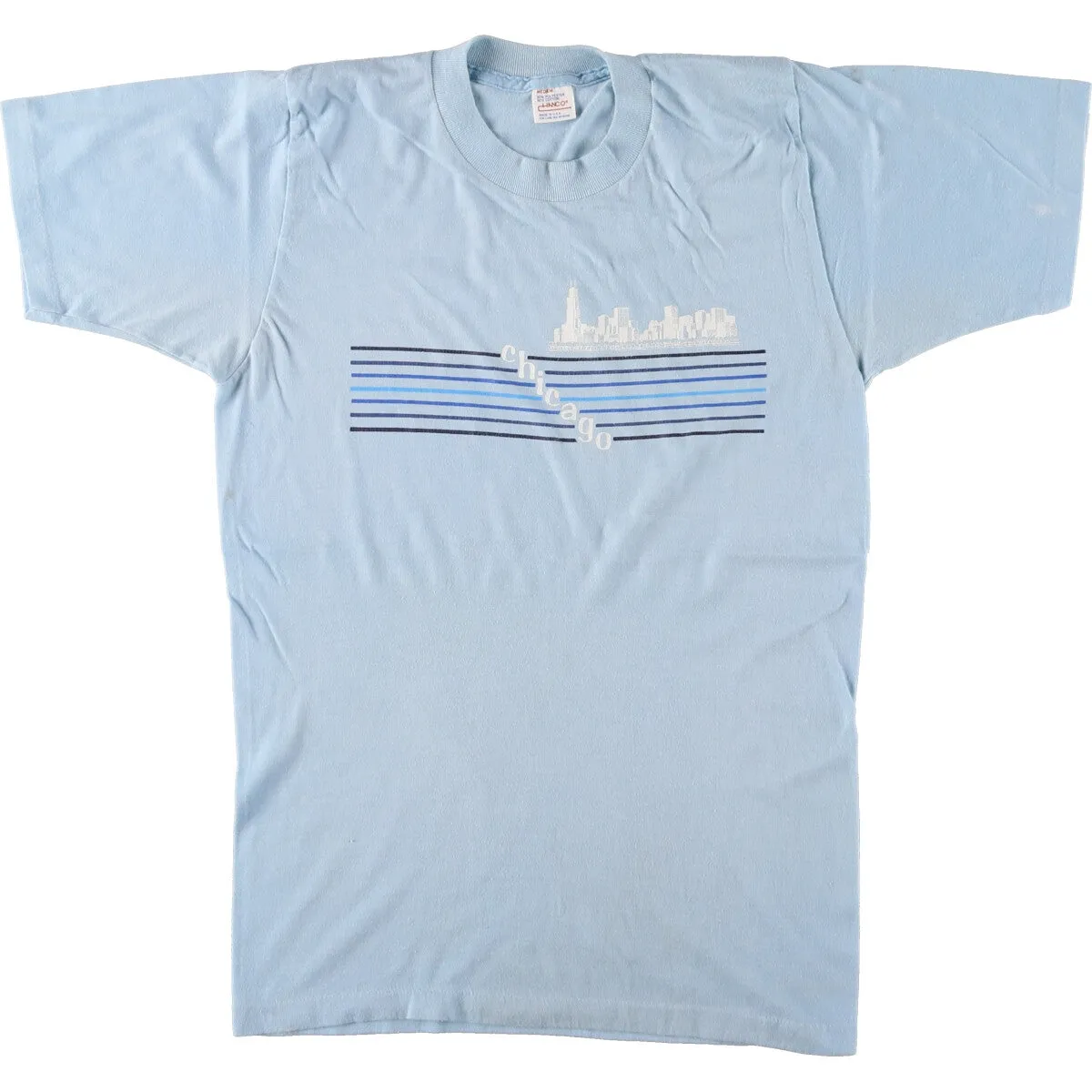 80s~ HANCO printed T-shirt made in USA, men's size M, vintage /eaa429685