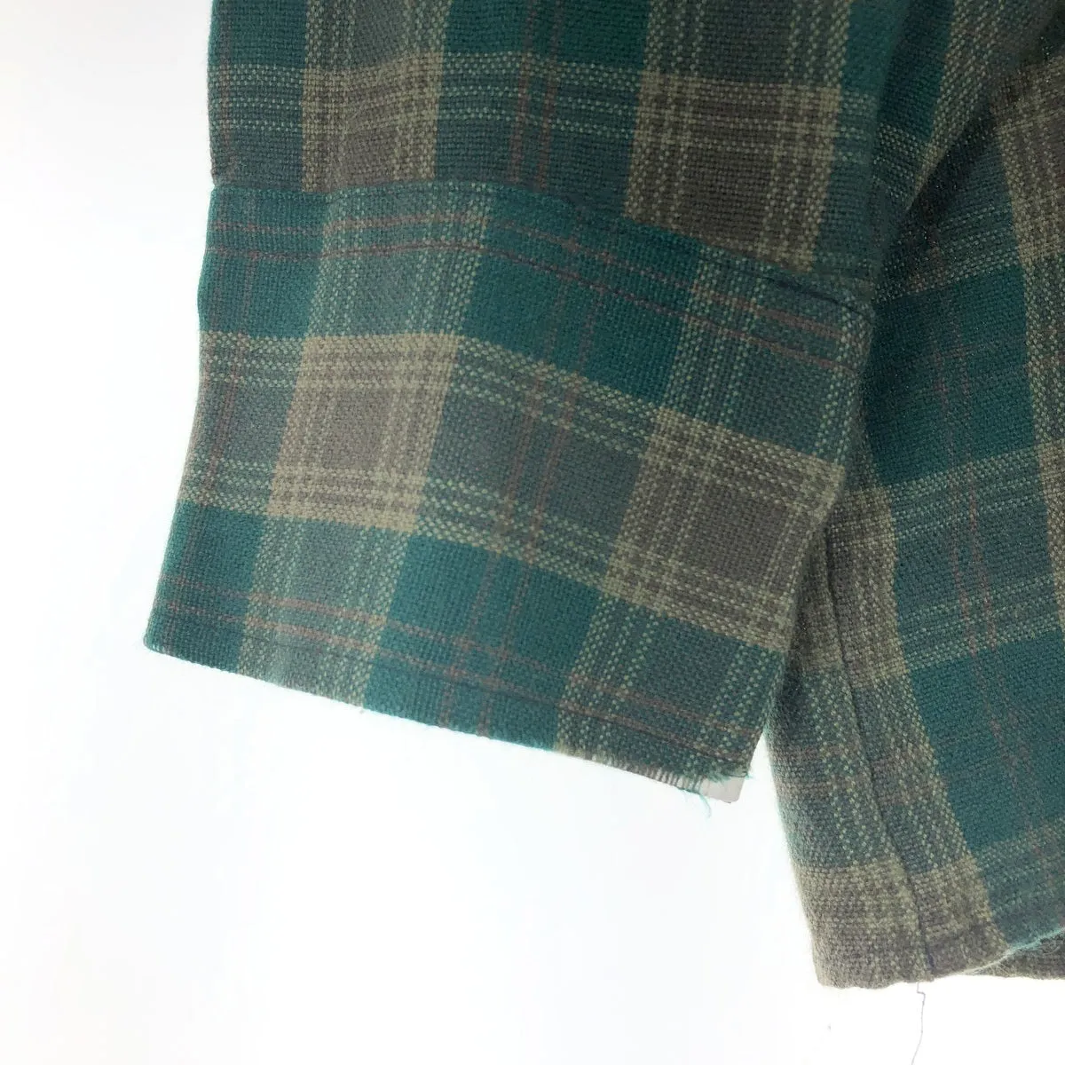 80'S VAN HEUSEN WINTERWEIGHTS Long Sleeve Light Flannel Check Shirt Men's L Size Vintage /eaa481055