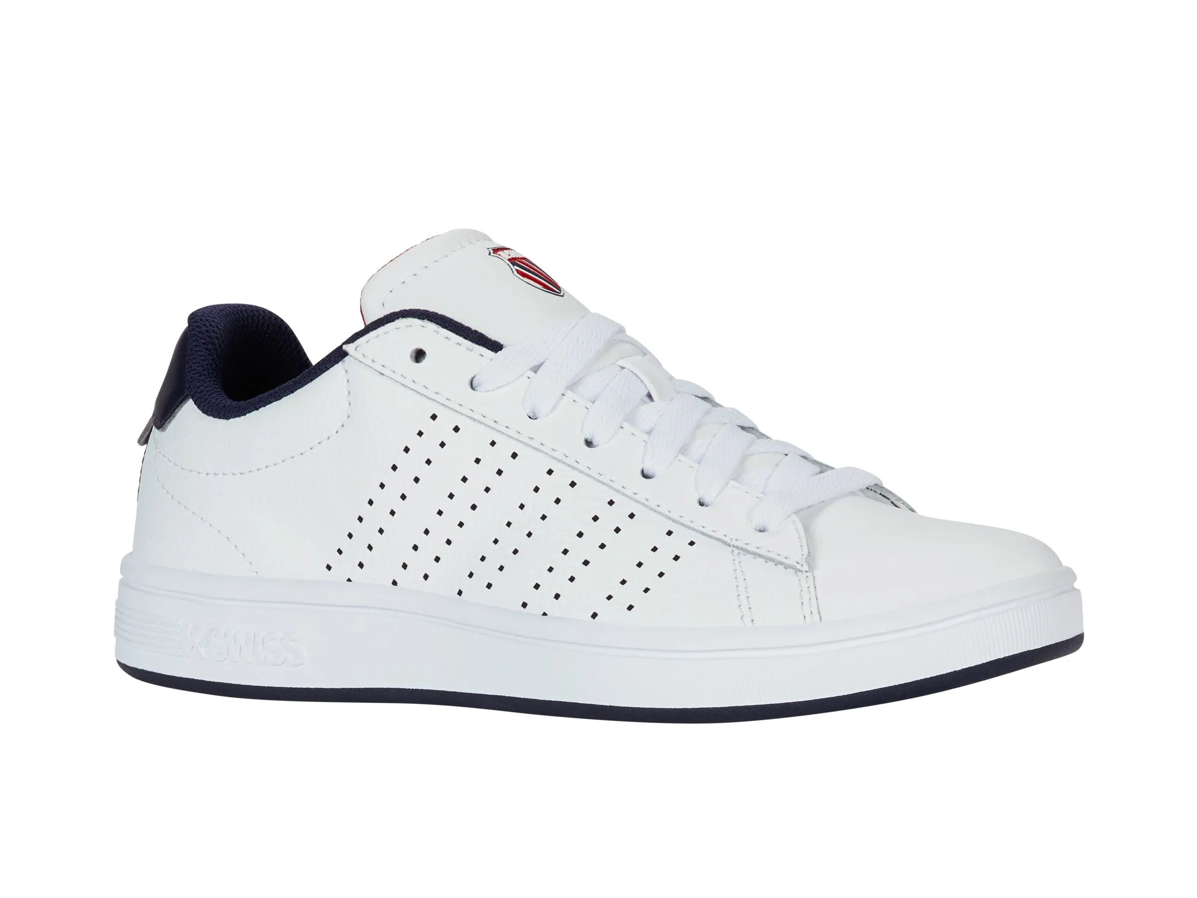 94411-130-M | COURT BASE II | WHITE/NAVY/RED