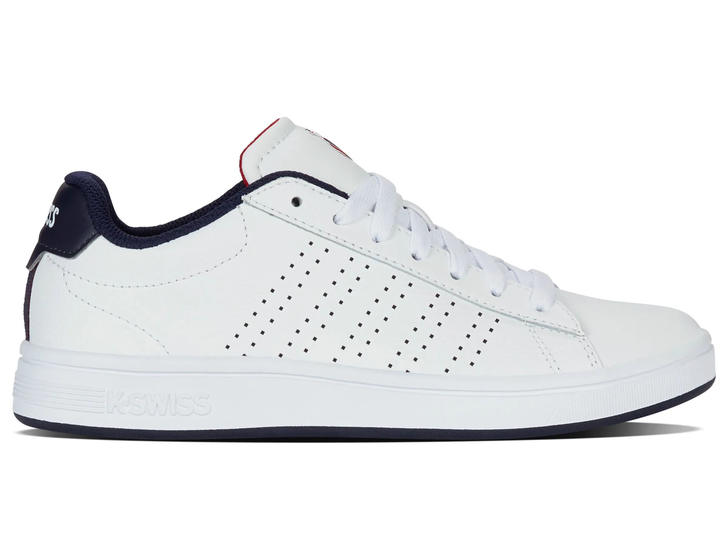 94411-130-M | COURT BASE II | WHITE/NAVY/RED