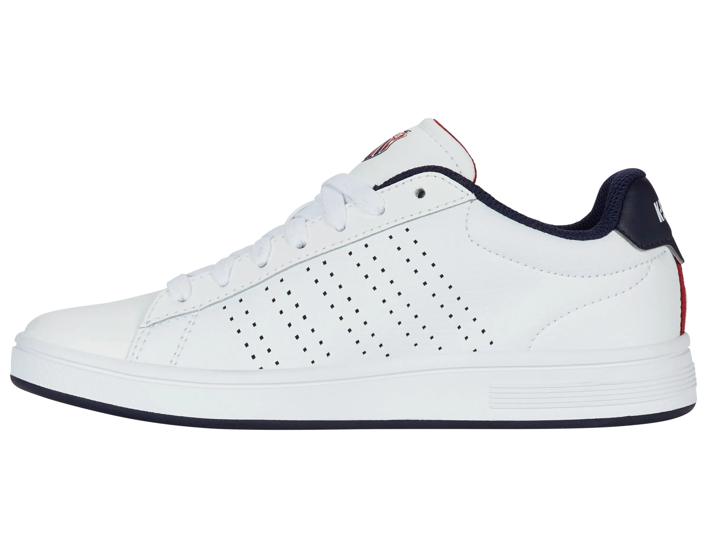 94411-130-M | COURT BASE II | WHITE/NAVY/RED