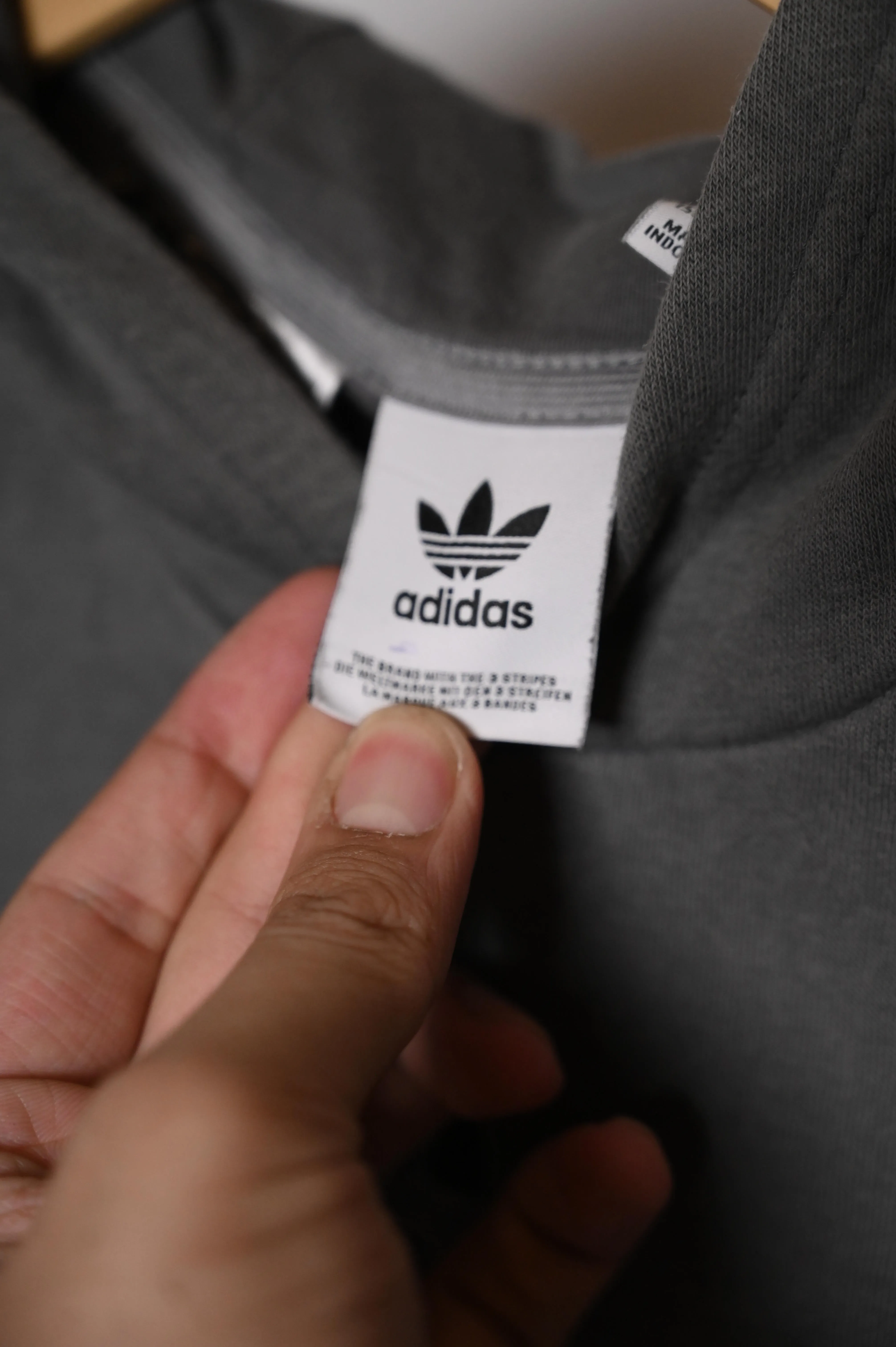 Adidas Grey Hoodie (Small, Excellent Condition)