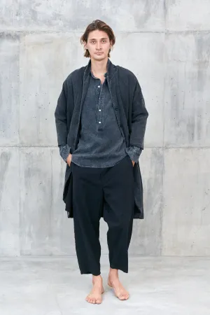 ANDA  [ flow ] - loose fit men trousers blacu cotton
