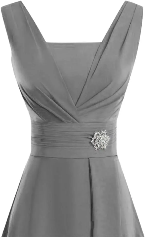Aniywn Women Formal Wedding Bridesmaid Dress Plus Size High-Waist Party Ball Prom Gown Cocktail Dress