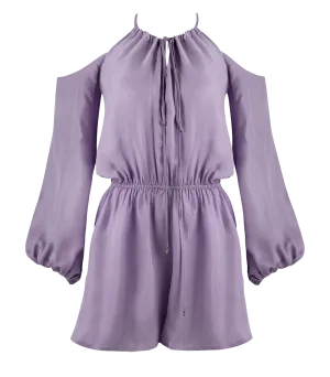 Antigone Drop Shoulder Playsuit Lavender