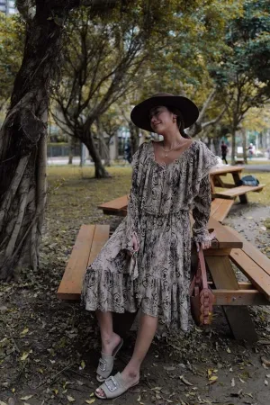 Au Revoir Dress In Foral