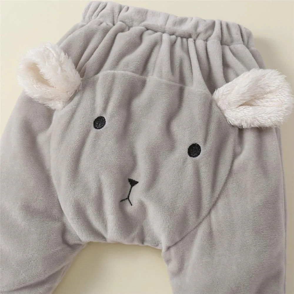 Baby Unisex Cartoon 3D Warm Bottoms Wholesale Baby Pants