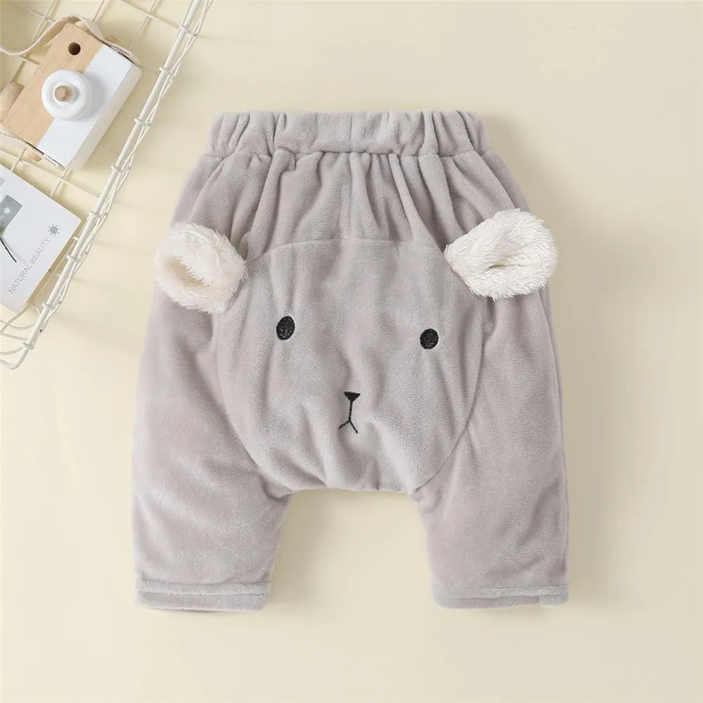 Baby Unisex Cartoon 3D Warm Bottoms Wholesale Baby Pants