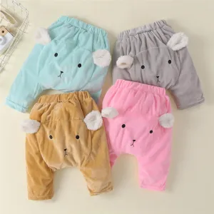 Baby Unisex Cartoon 3D Warm Bottoms Wholesale Baby Pants