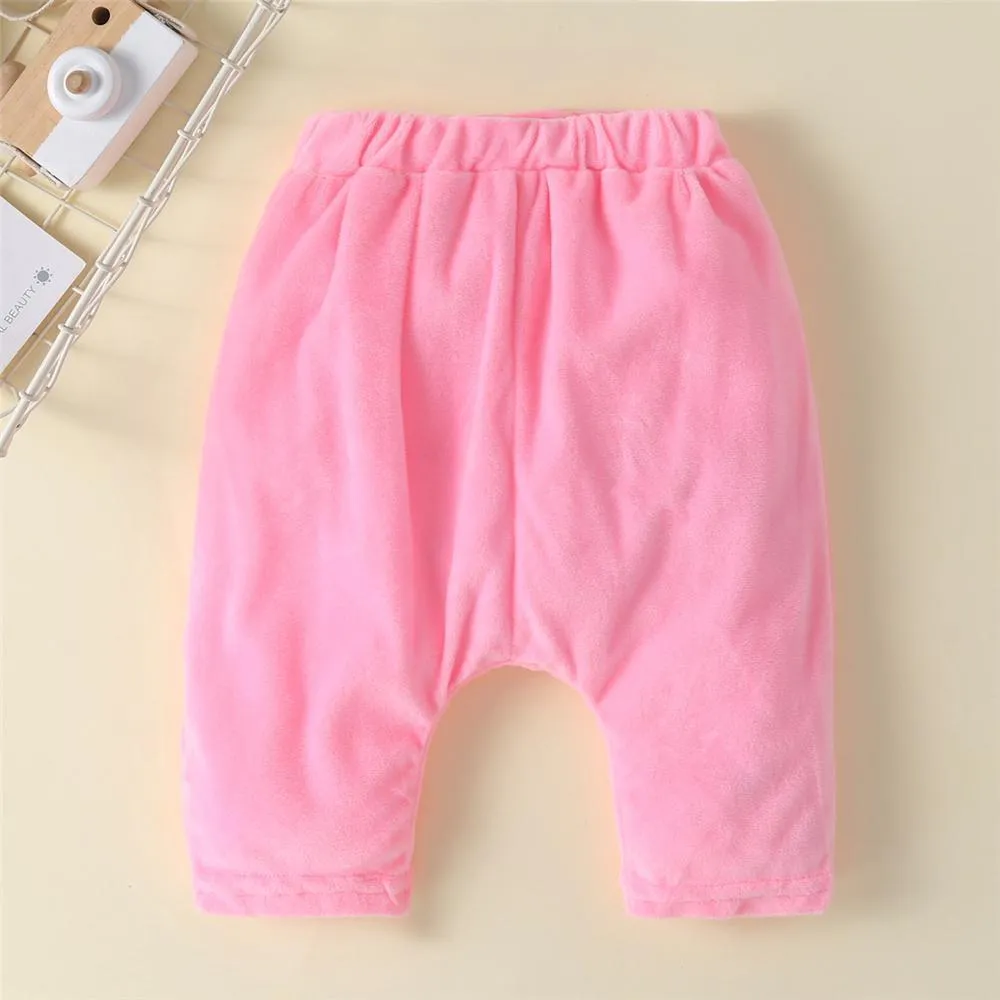 Baby Unisex Cartoon 3D Warm Bottoms Wholesale Baby Pants