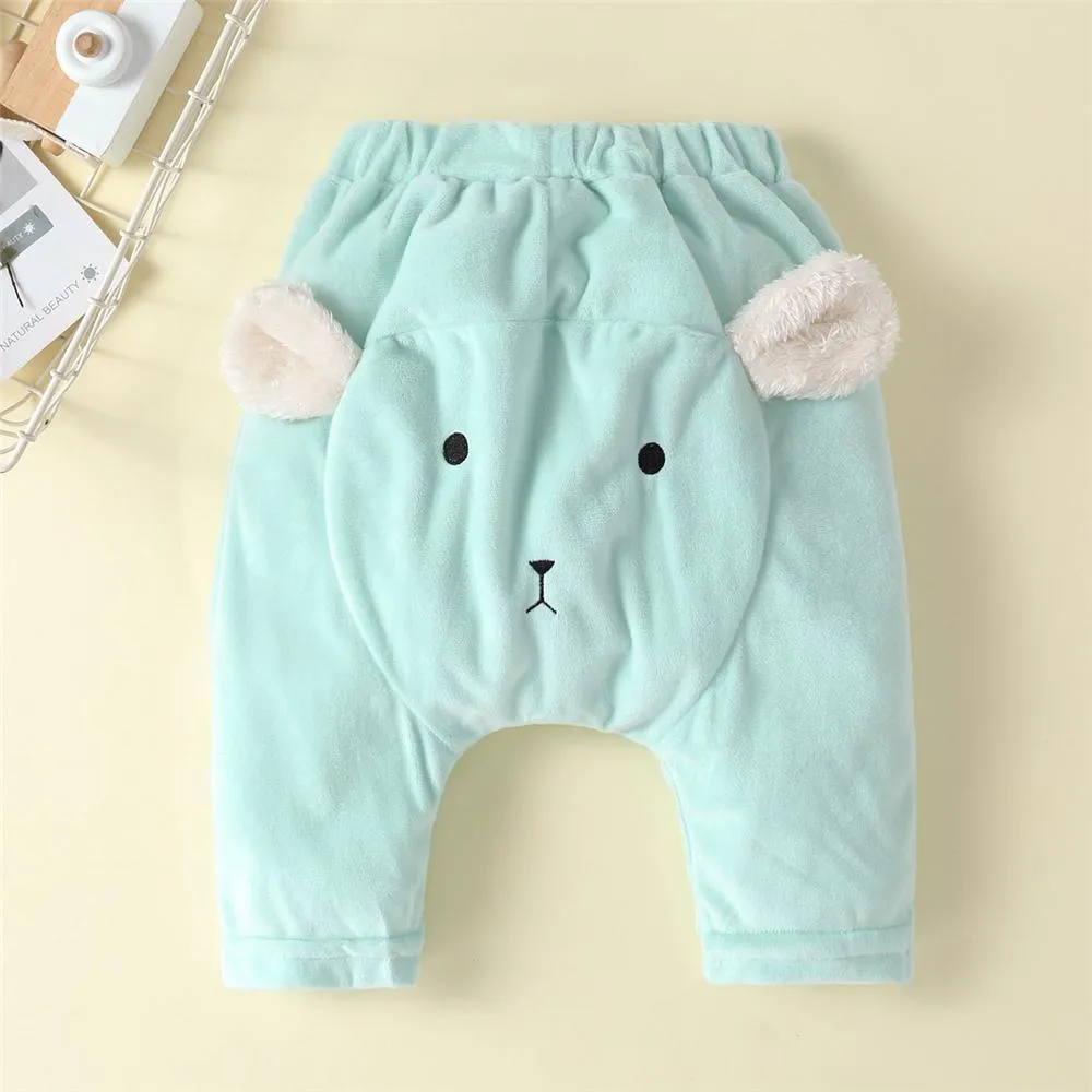 Baby Unisex Cartoon 3D Warm Bottoms Wholesale Baby Pants