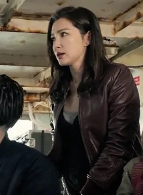 Bingbing Li Leather Jacket