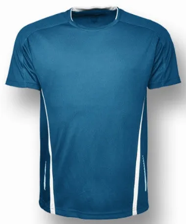 Bocini Mens Reflective Contrast Sports Tee-(CT1439)
