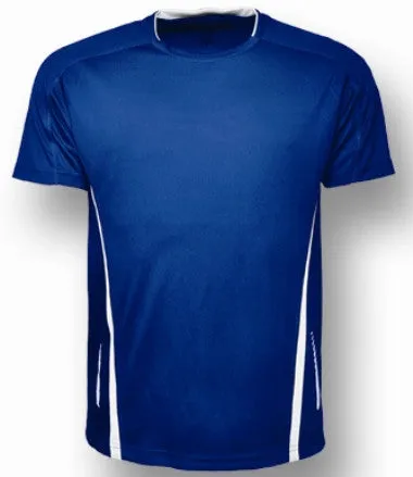 Bocini Mens Reflective Contrast Sports Tee-(CT1439)
