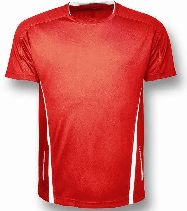 Bocini Mens Reflective Contrast Sports Tee-(CT1439)