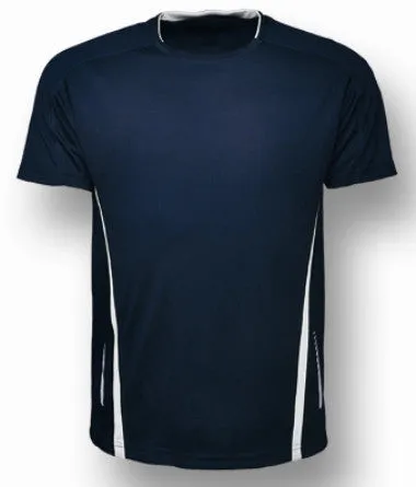 Bocini Mens Reflective Contrast Sports Tee-(CT1439)