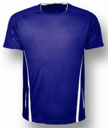Bocini Mens Reflective Contrast Sports Tee-(CT1439)
