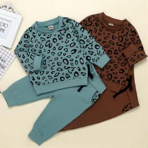Boys Leopard Print Top & Pants