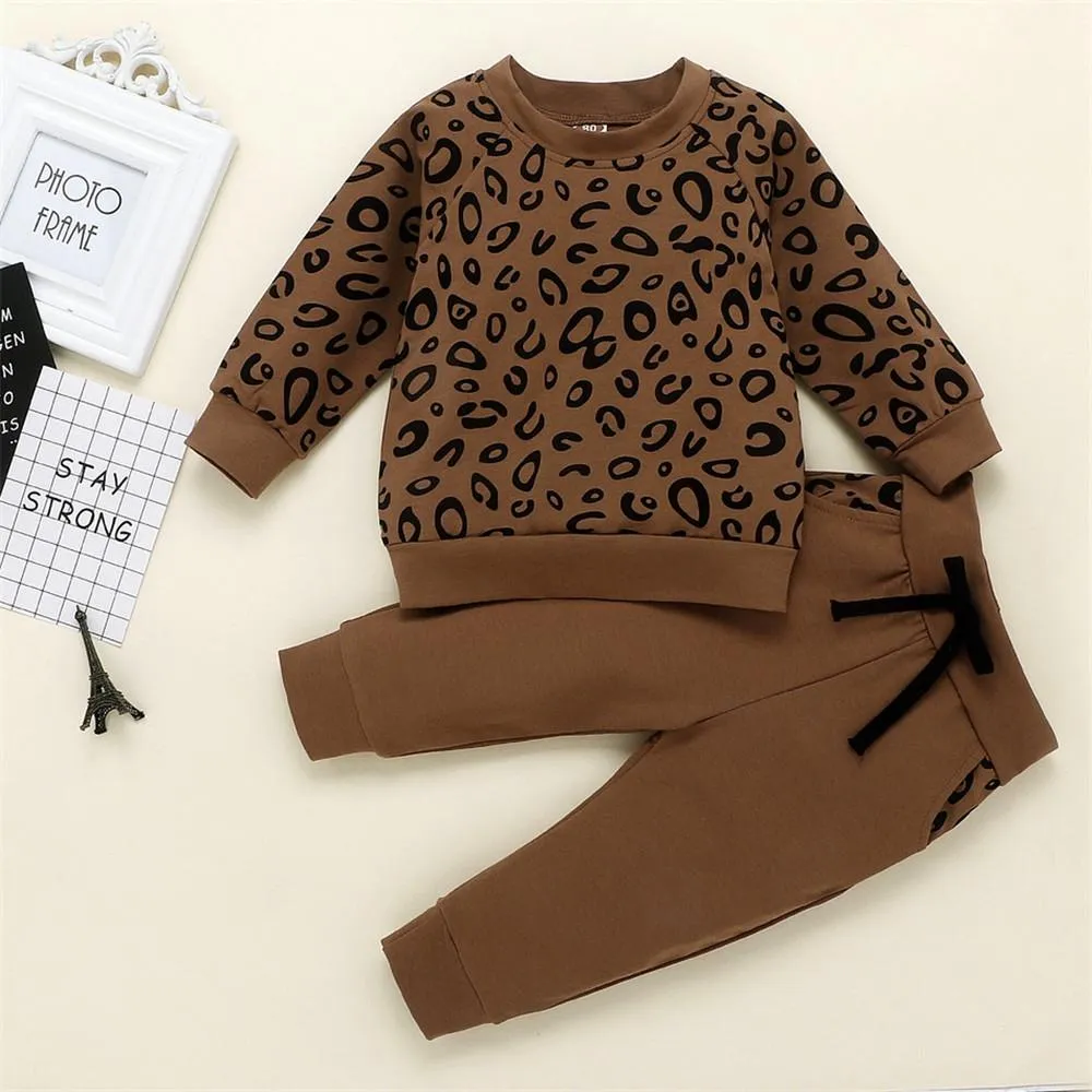 Boys Leopard Print Top & Pants