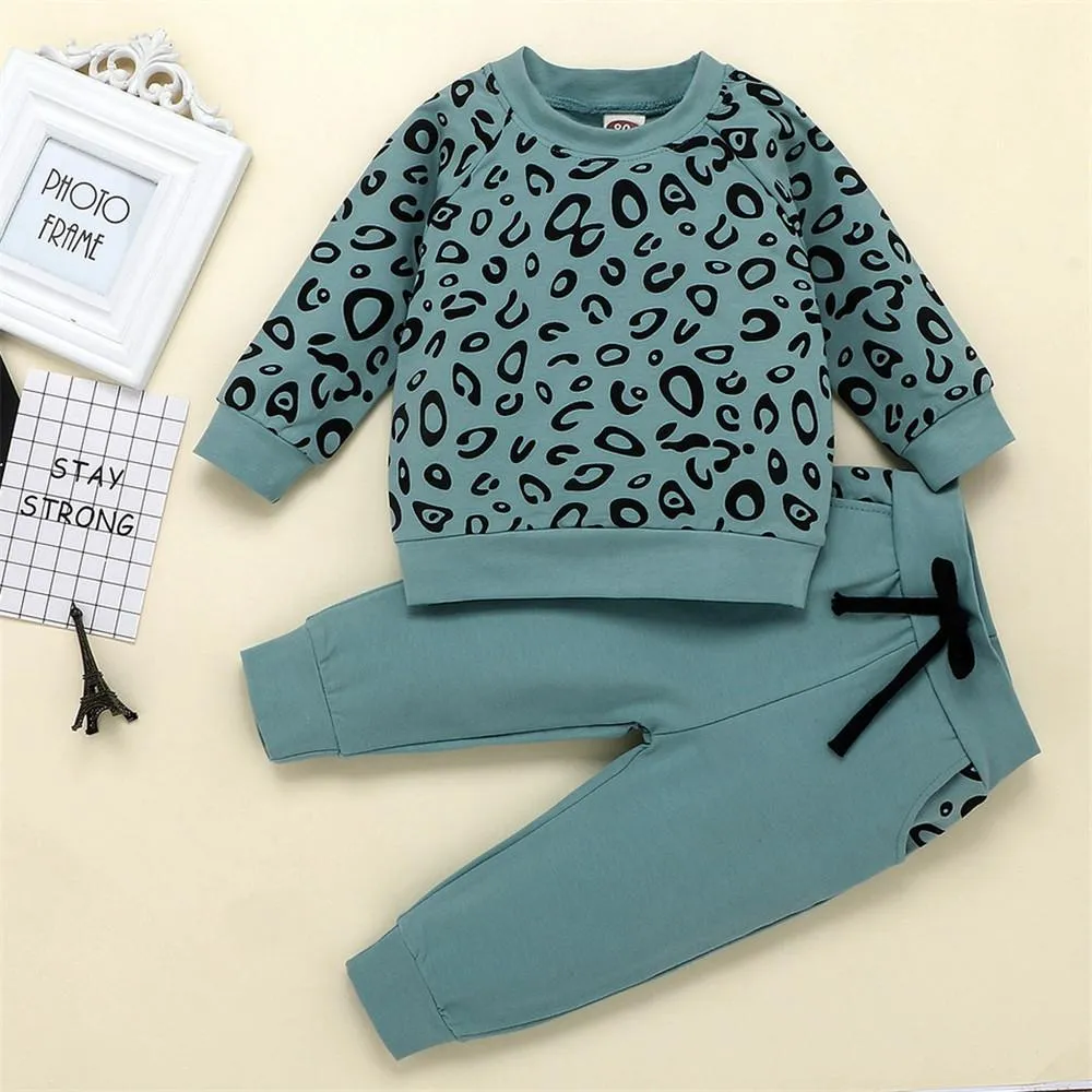 Boys Leopard Print Top & Pants