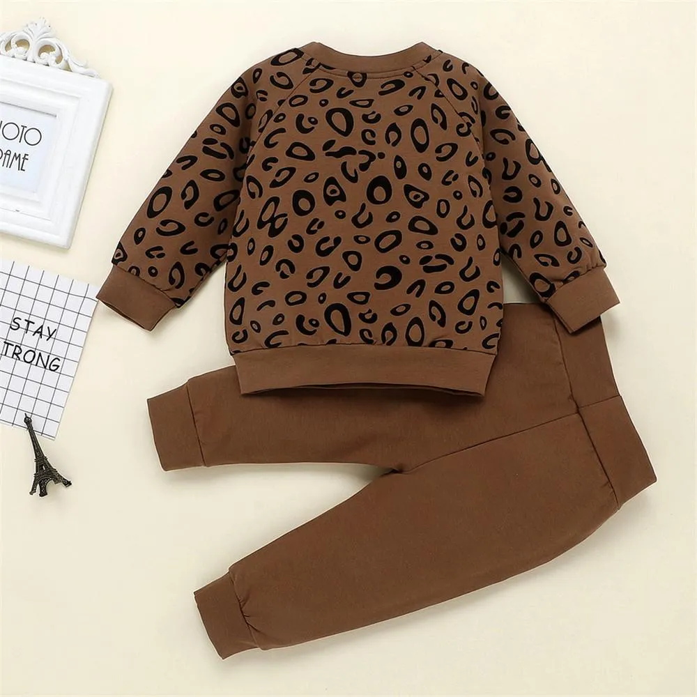 Boys Leopard Print Top & Pants