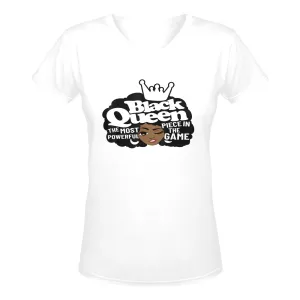 BQM Tees Women's Deep V-neck T-shirt (Model T19)