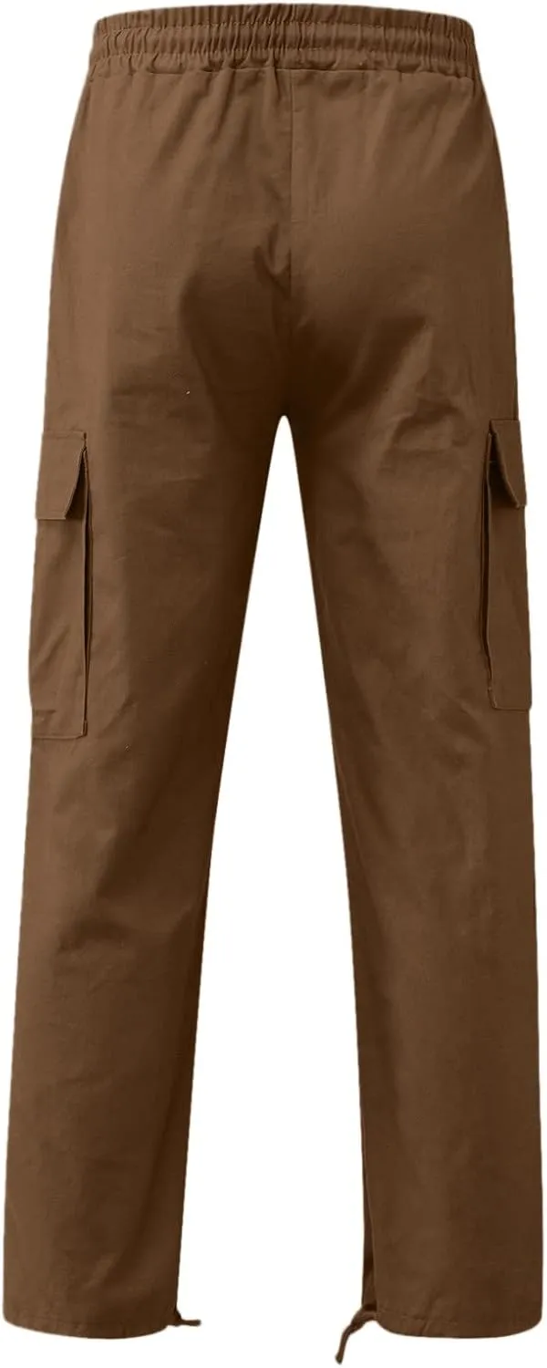 Cargo Sweatpants for Men Mens Lounge Pants with Pockets Men's Joggers Sweatpants Gym Training Workout Pants Slim Fit