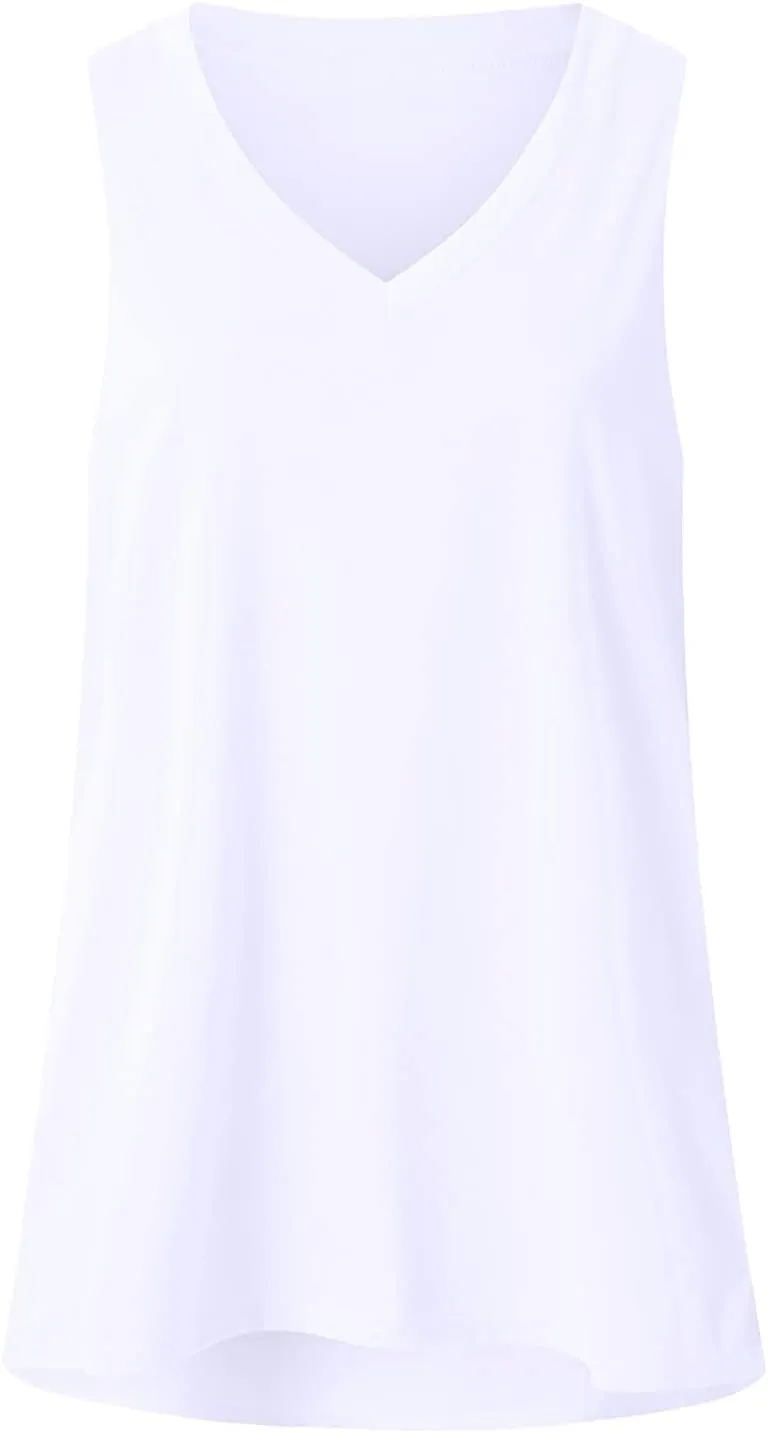 Ceboyel Womens Gradient Summer Tank Tops V Neck Casual T Shirts Sleeveless Tunic Blouses Trendy Beach Vacation Outfits 2023