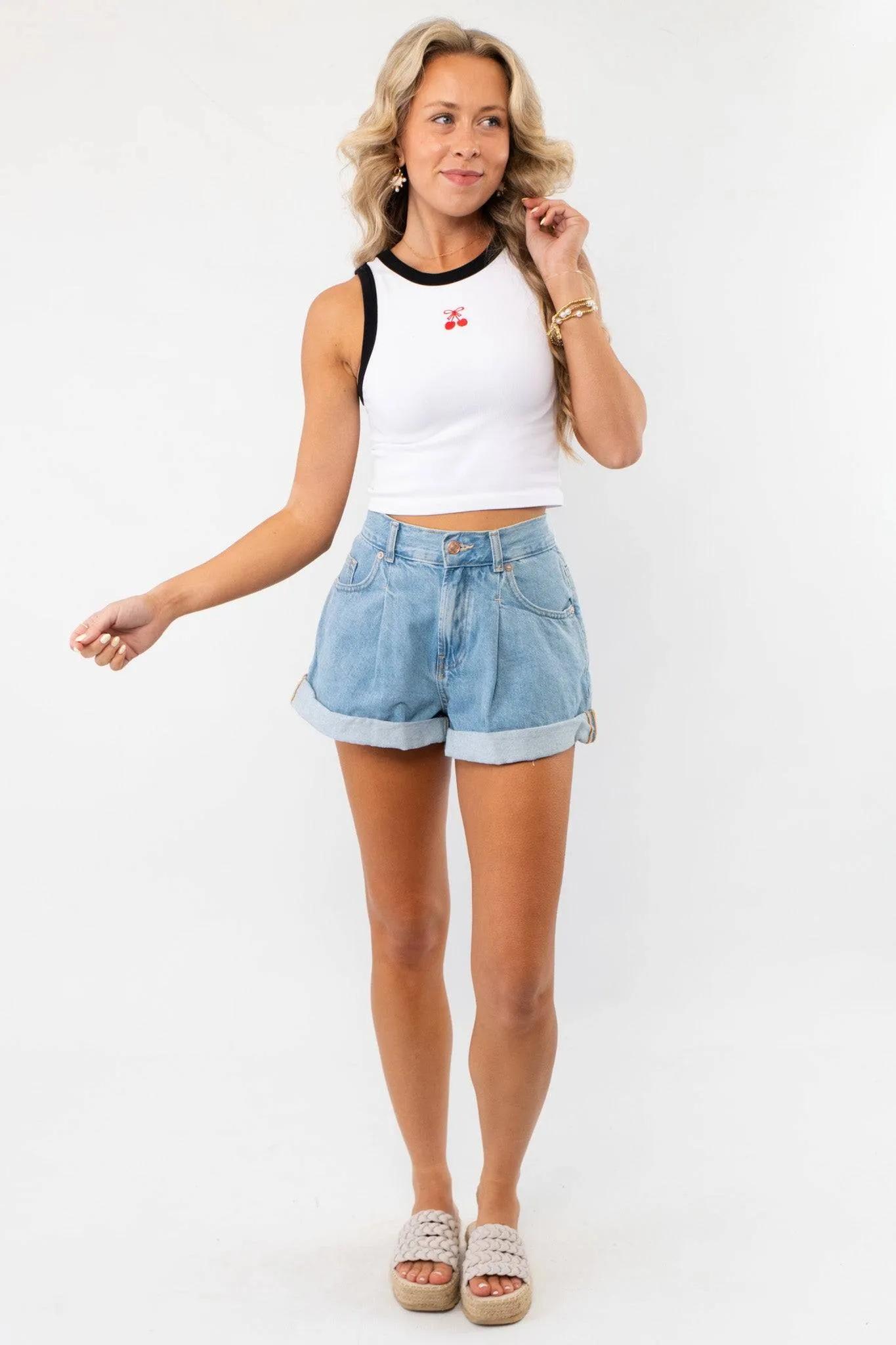 Cherry On Top Halter Neck Tank