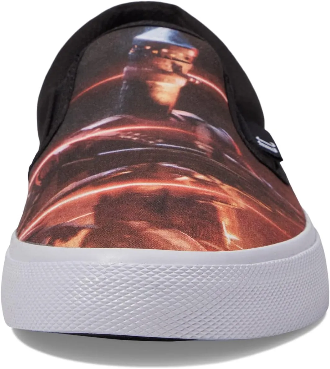 DC X Star Wars The Mandalorian Sneaker Collection DC Sneakers, Black/Red (Manual Slip)