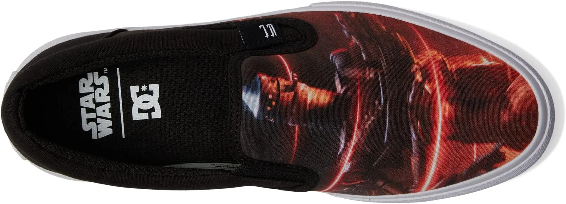 DC X Star Wars The Mandalorian Sneaker Collection DC Sneakers, Black/Red (Manual Slip)