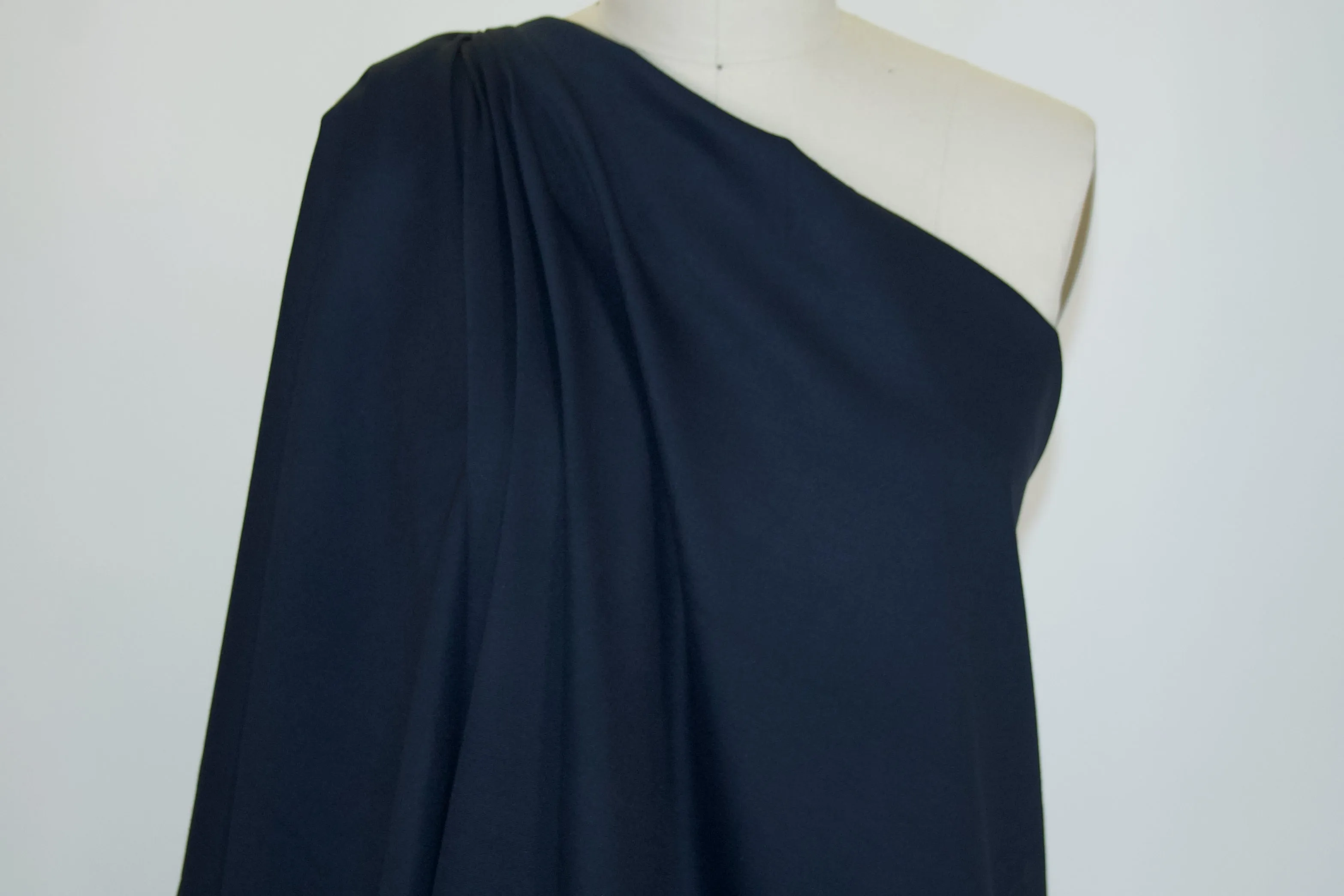 Designer Rayon Double Knit - Dark Navy