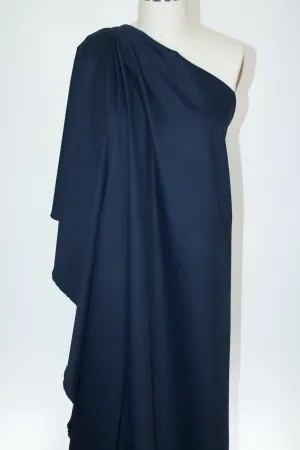 Designer Rayon Double Knit - Dark Navy