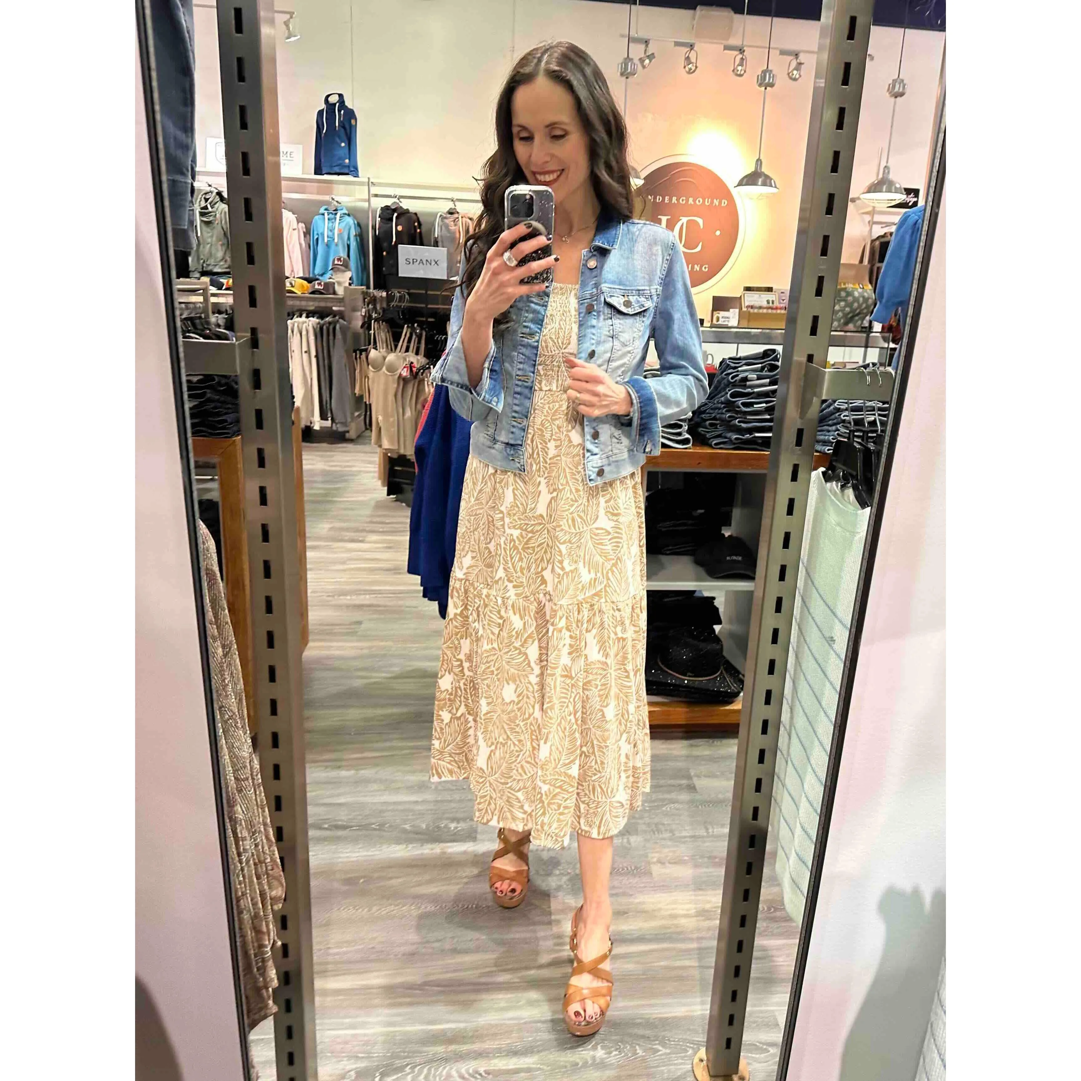Dex Smocked Sleeveless Midi Dress