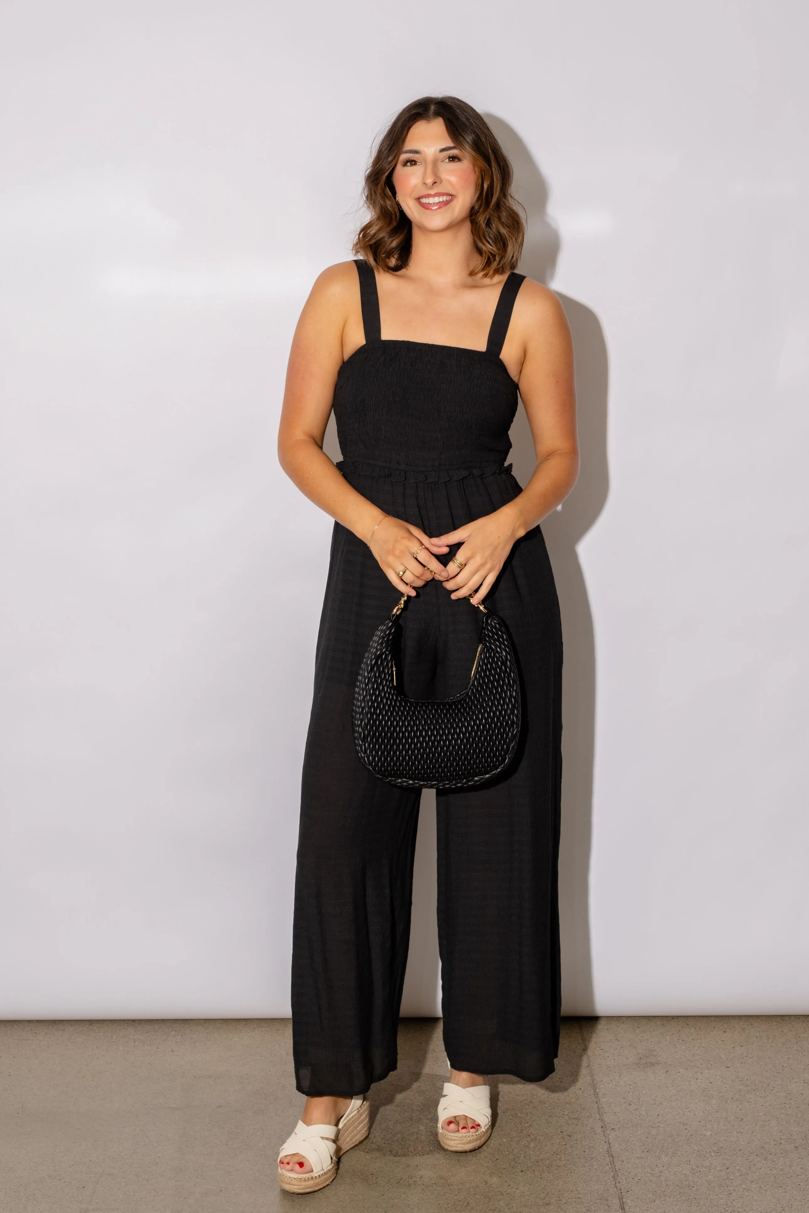 Dovie Smocked  Jumpsuit