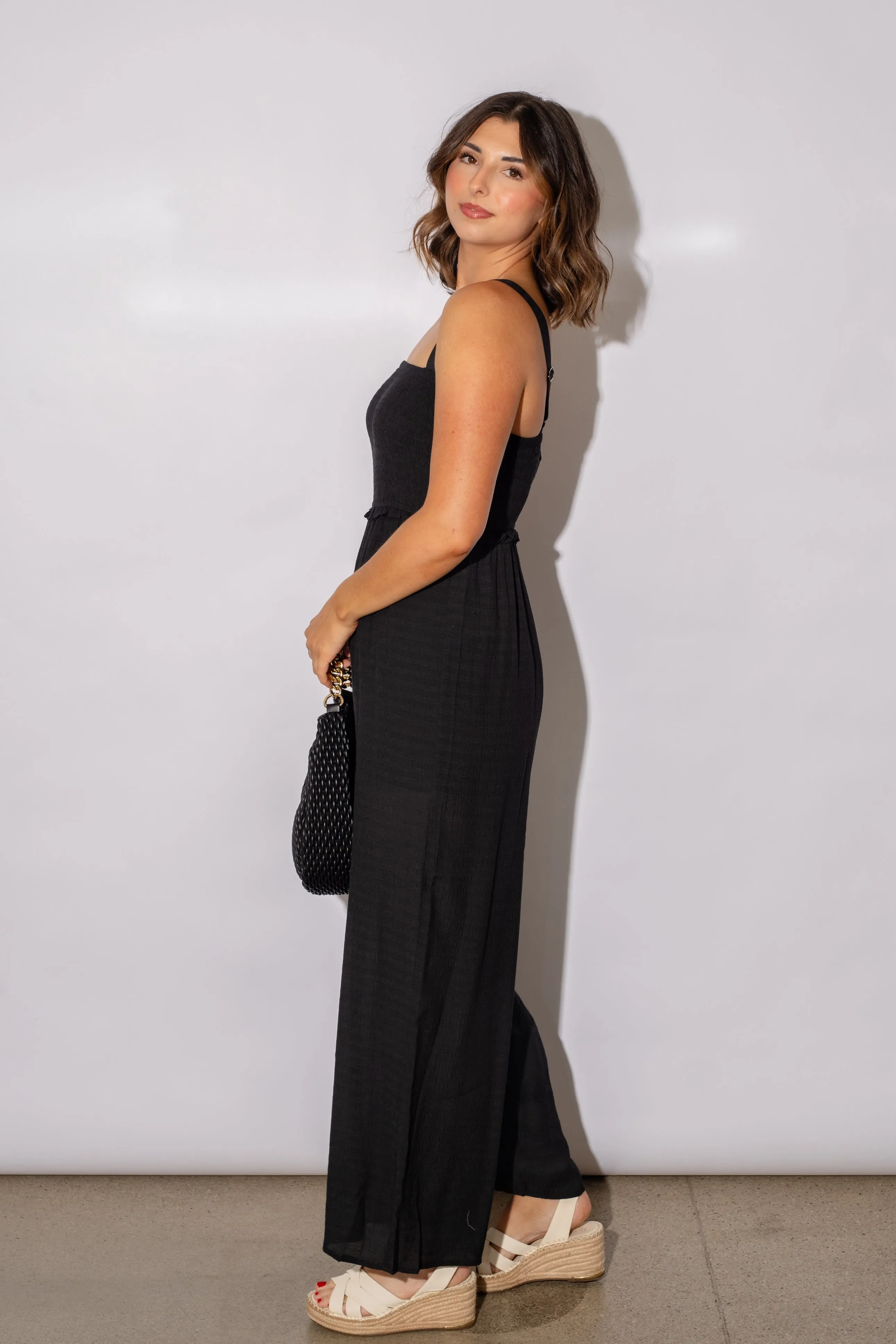 Dovie Smocked  Jumpsuit
