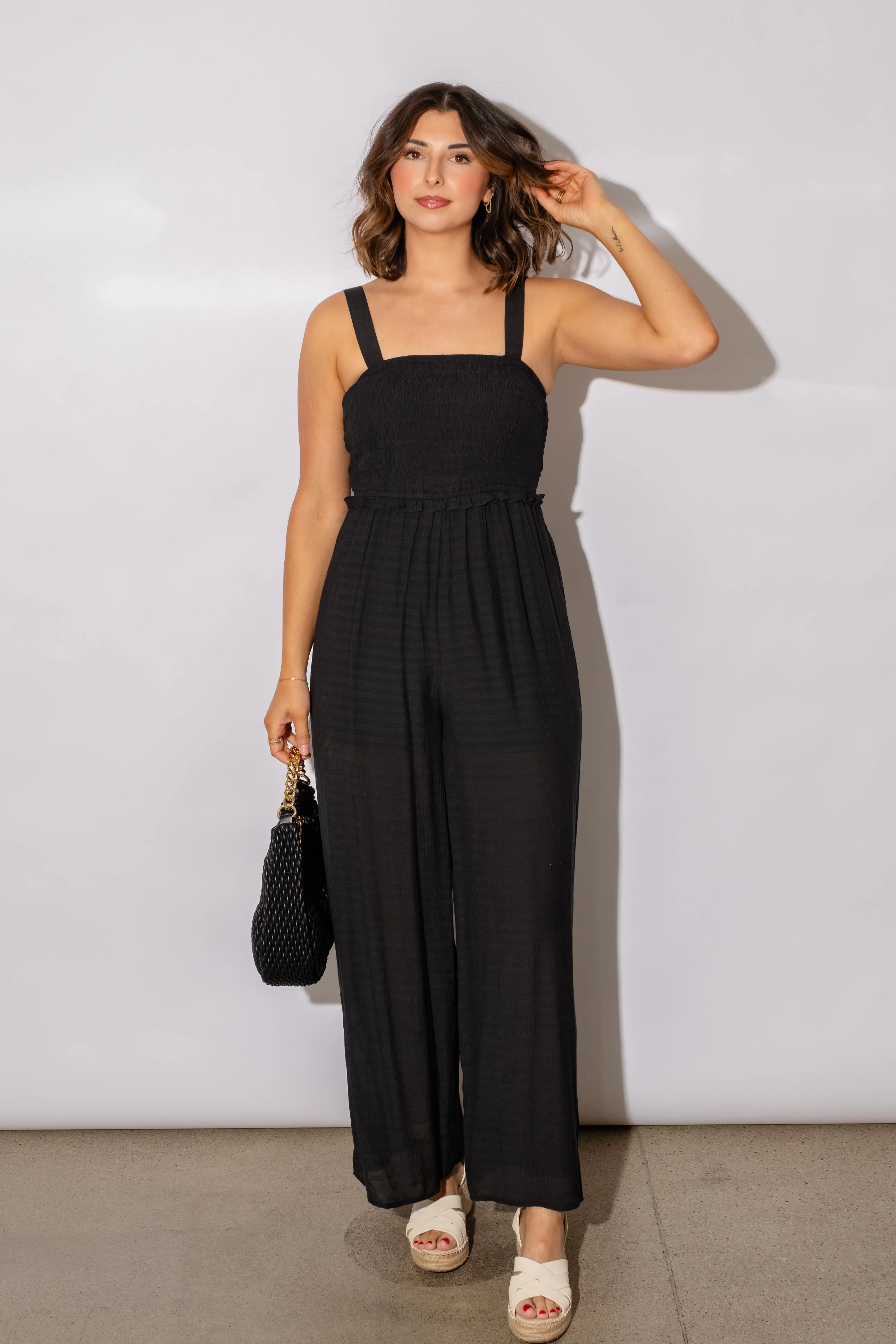 Dovie Smocked  Jumpsuit