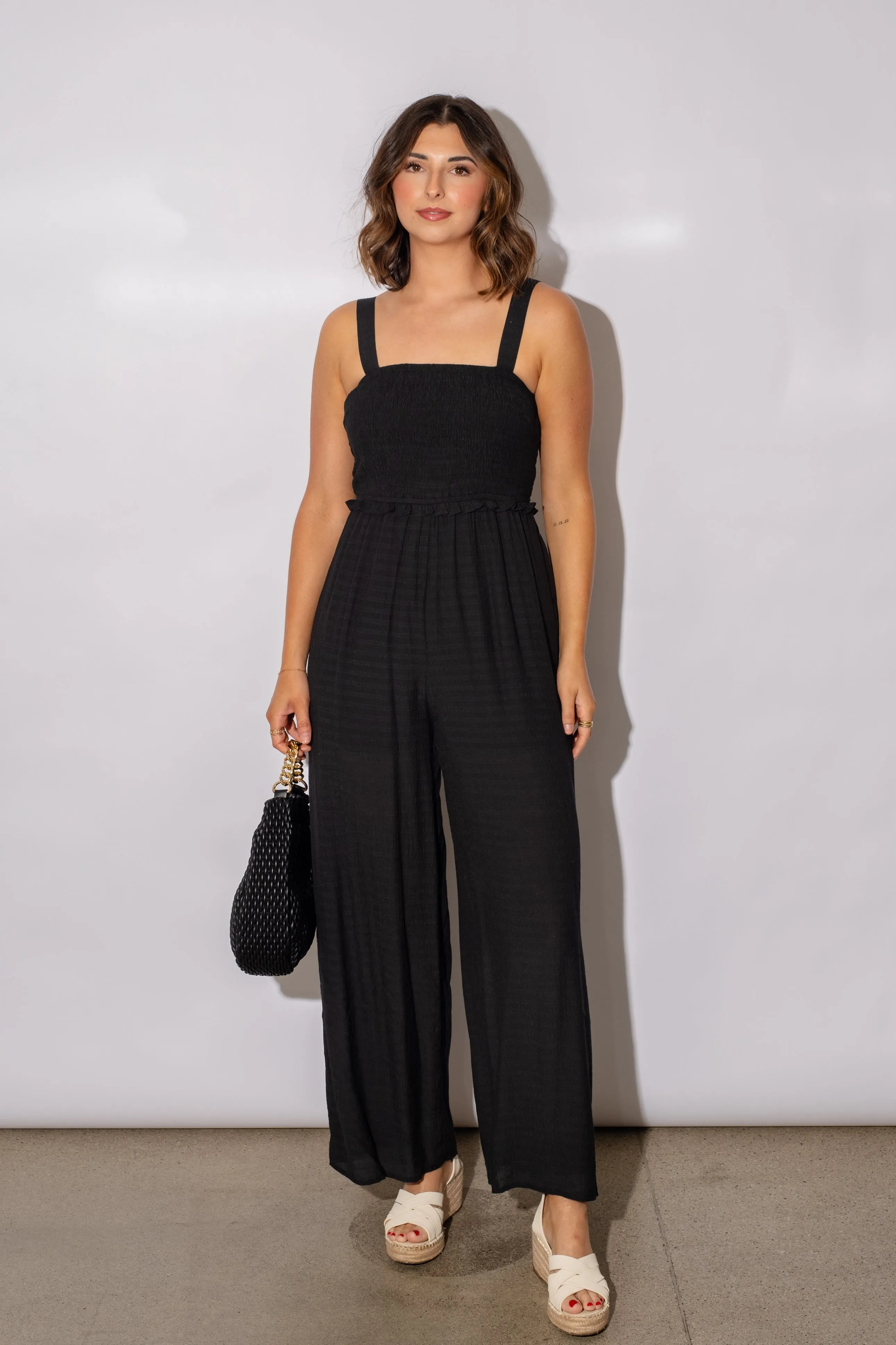 Dovie Smocked  Jumpsuit